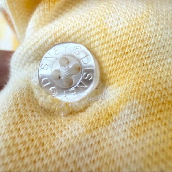 Disney Parks WDW Men's XXL Yellow Tie-Dye Slim Fit Polo Shirt Casual Stretch - Picture 6 of 12